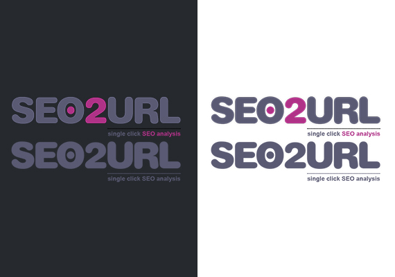 Variations of two logos for a seo analysis website